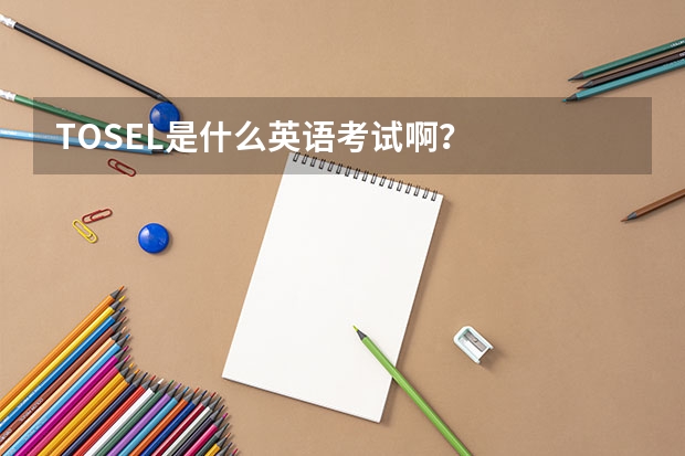 TOSEL是什么英语考试啊？