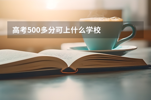 高考500多分可上什么学校