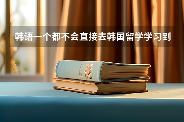 韩语一个都不会直接去韩国留学学习到4级就可以去韩国本科大学了吗？去学习语言是在本科大学还是语言学校？