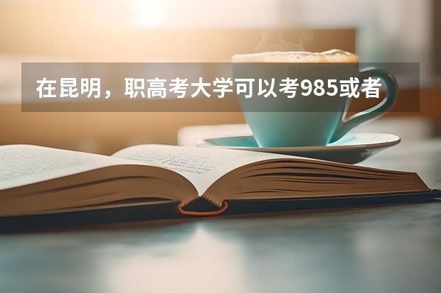 在昆明，职高考大学可以考985或者211学校吗？