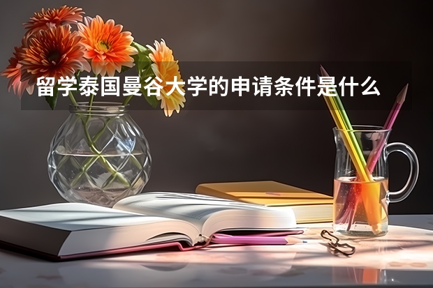 留学泰国曼谷大学的申请条件是什么