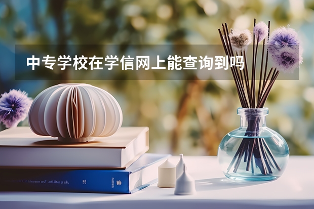 中专学校在学信网上能查询到吗