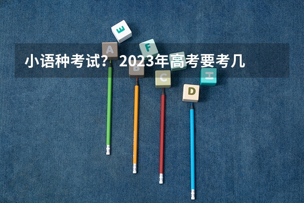 小语种考试？ 2023年高考要考几天